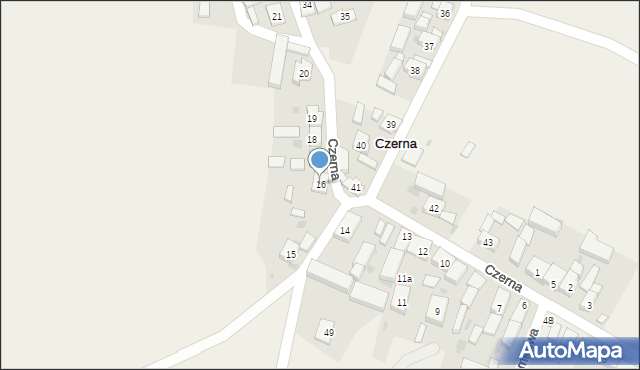 Czerna, Czerna, 16, mapa Czerna