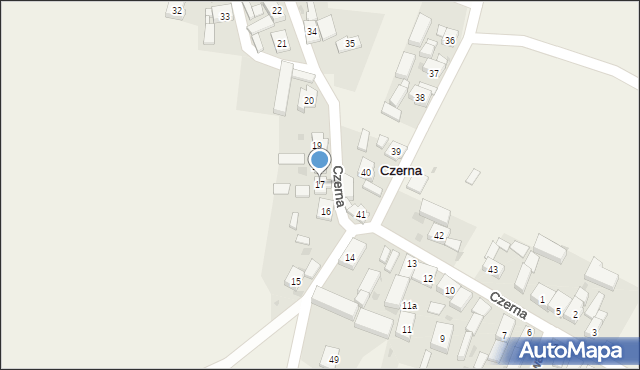 Czerna, Czerna, 17, mapa Czerna