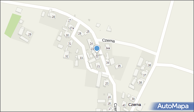 Czerna, Czerna, 22, mapa Czerna