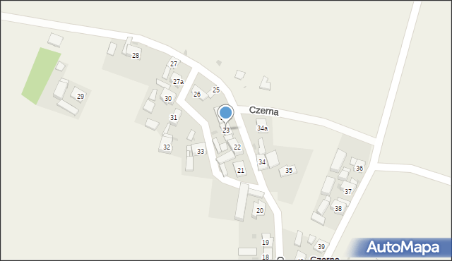 Czerna, Czerna, 23, mapa Czerna