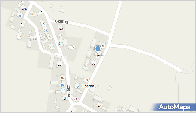 Czerna, Czerna, 37, mapa Czerna