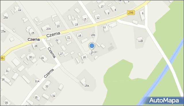 Czerna, Czerna, 17, mapa Czerna