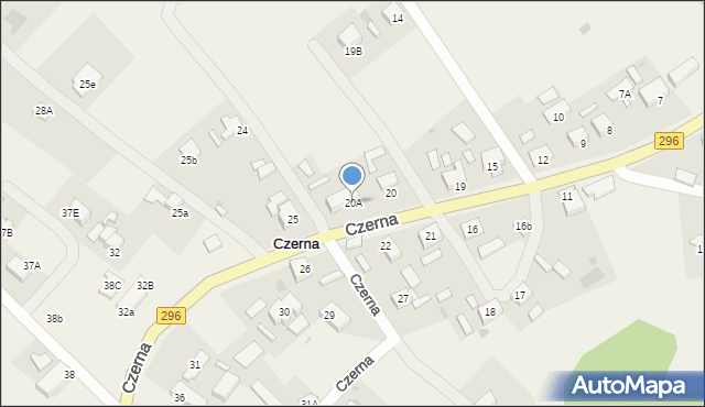 Czerna, Czerna, 20A, mapa Czerna