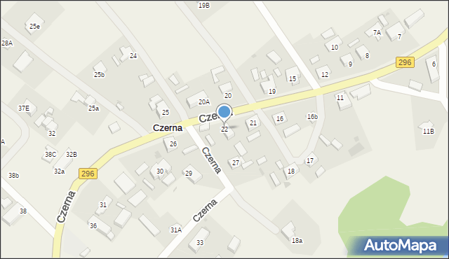 Czerna, Czerna, 22, mapa Czerna