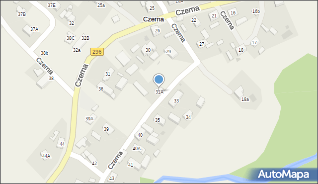Czerna, Czerna, 31A, mapa Czerna