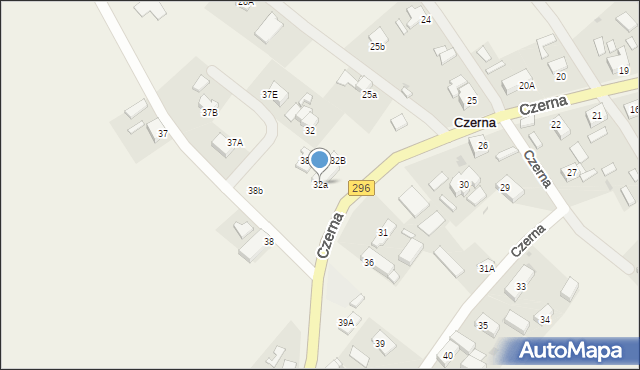 Czerna, Czerna, 32a, mapa Czerna