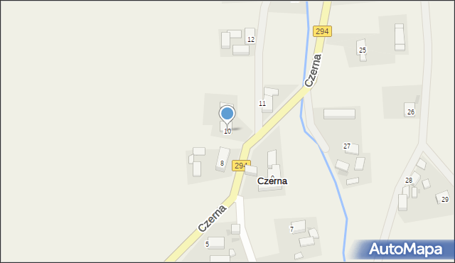 Czerna, Czerna, 10, mapa Czerna