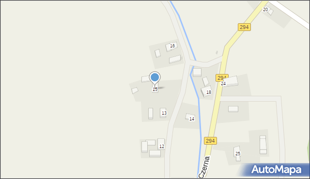 Czerna, Czerna, 15, mapa Czerna