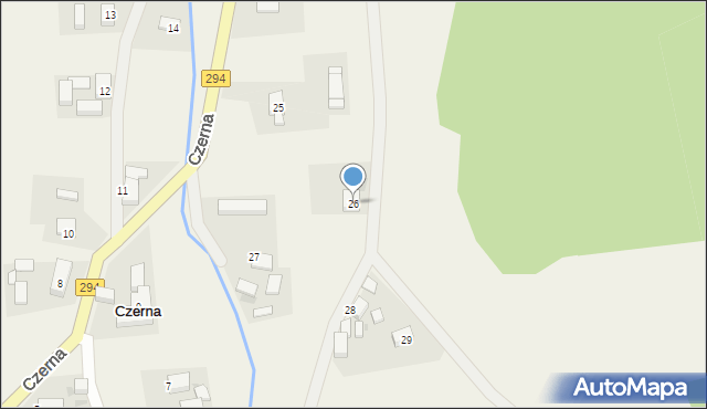 Czerna, Czerna, 26, mapa Czerna