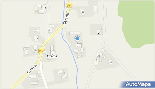 Czerna, Czerna, 27, mapa Czerna