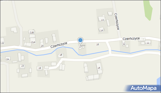 Czerńczyce, Czerńczyce, 17, mapa Czerńczyce