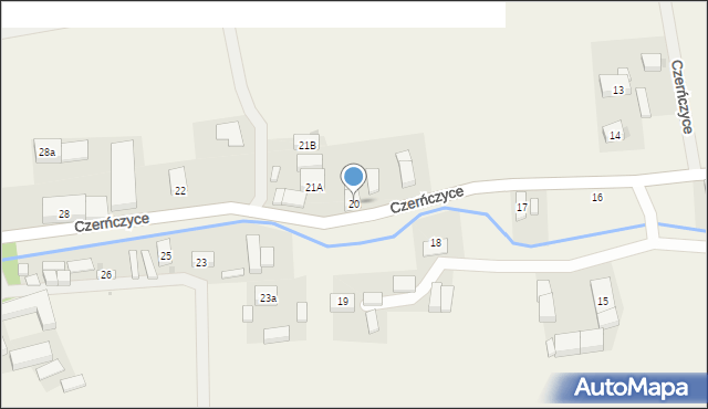 Czerńczyce, Czerńczyce, 20, mapa Czerńczyce