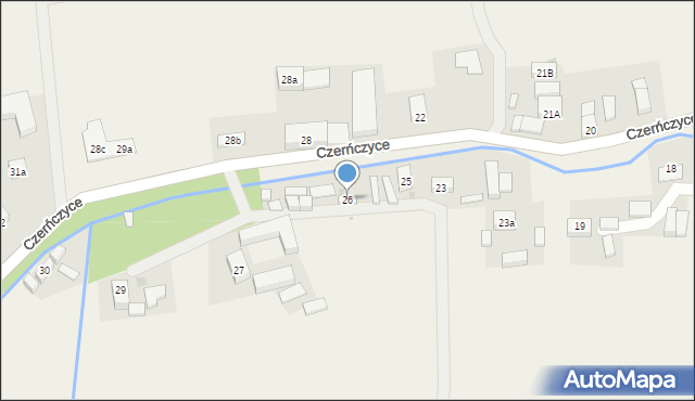 Czerńczyce, Czerńczyce, 26, mapa Czerńczyce