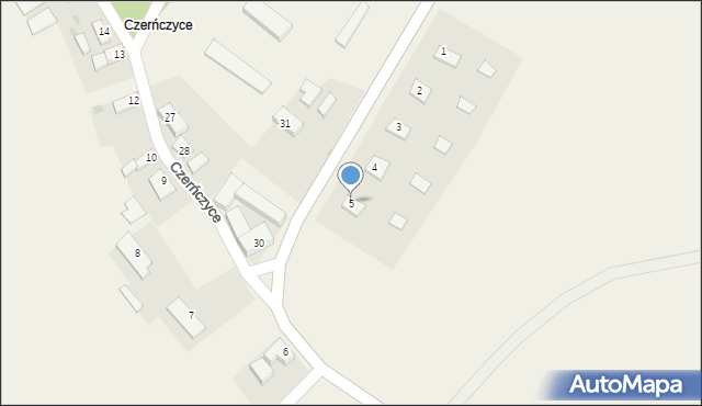 Czerńczyce, Czerńczyce, 5, mapa Czerńczyce