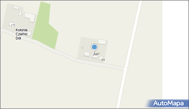 Czernic, Czernic, 169A, mapa Czernic