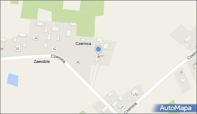 Czernica, Czernica, 38, mapa Czernica