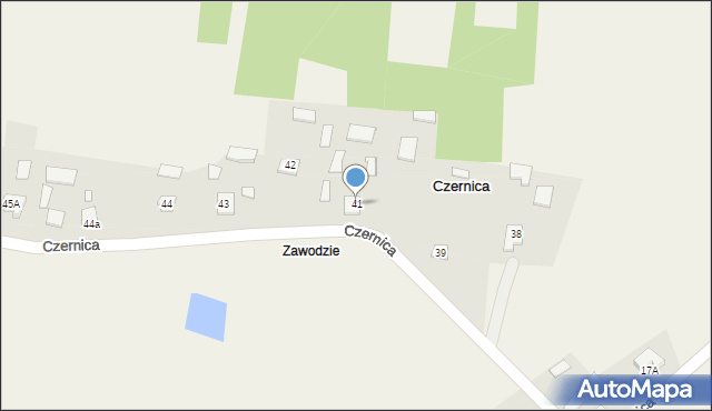 Czernica, Czernica, 41, mapa Czernica