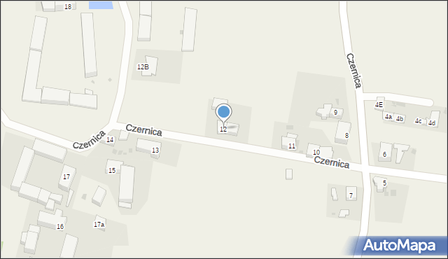 Czernica, Czernica, 12, mapa Czernica