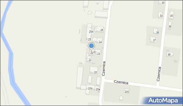 Czernica, Czernica, 22, mapa Czernica