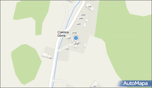 Czernica, Czernica, 143a, mapa Czernica