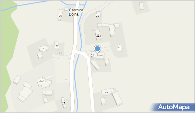 Czernica, Czernica, 24a, mapa Czernica