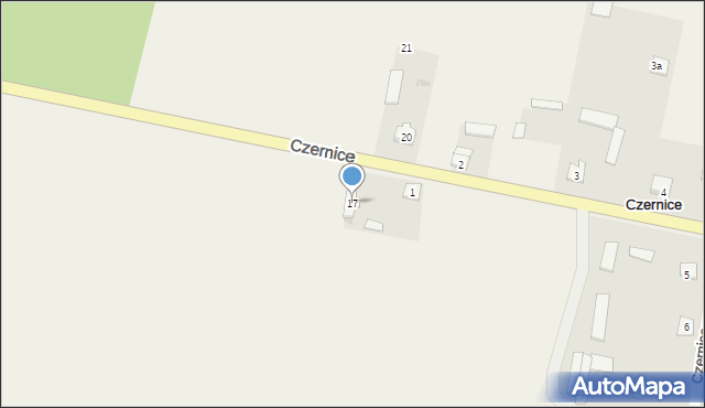 Czernice, Czernice, 17, mapa Czernice