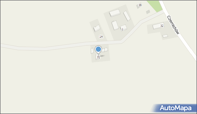 Czernichów, Czernichów, 31, mapa Czernichów
