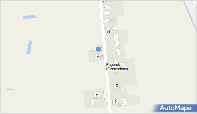 Czernichów, Czernichów, 57, mapa Czernichów