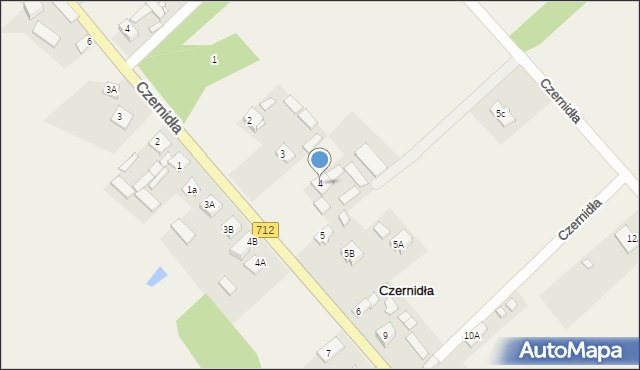 Czernidła, Czernidła, 4, mapa Czernidła