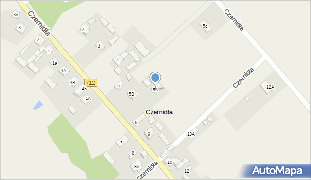 Czernidła, Czernidła, 5A, mapa Czernidła