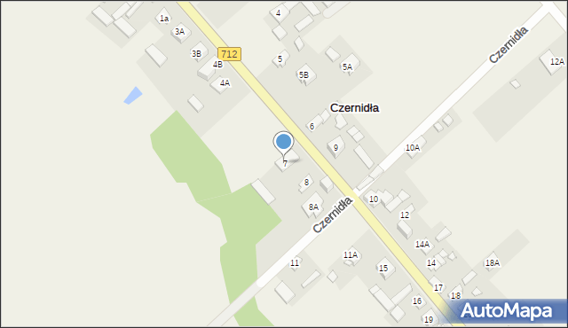 Czernidła, Czernidła, 7, mapa Czernidła