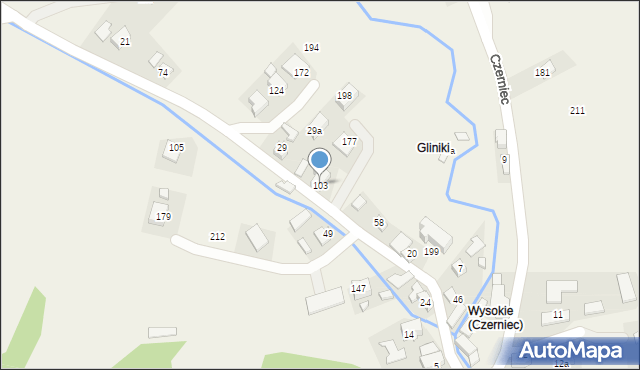Czerniec, Czerniec, 103, mapa Czerniec