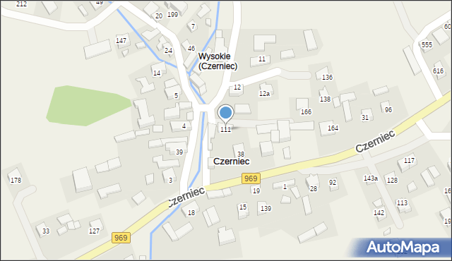 Czerniec, Czerniec, 111, mapa Czerniec