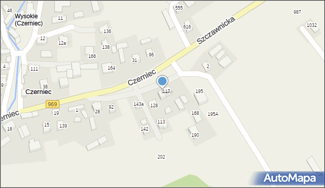 Czerniec, Czerniec, 121, mapa Czerniec