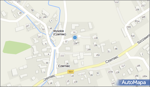 Czerniec, Czerniec, 12a, mapa Czerniec