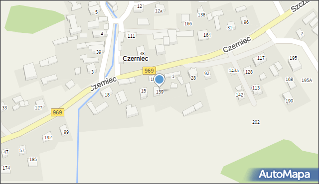 Czerniec, Czerniec, 139, mapa Czerniec