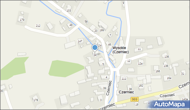 Czerniec, Czerniec, 14, mapa Czerniec