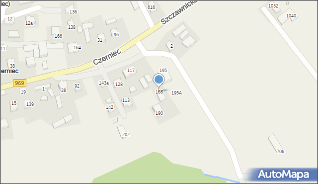 Czerniec, Czerniec, 168, mapa Czerniec