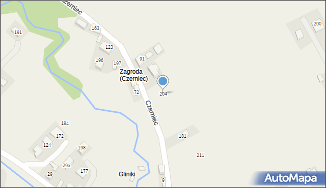 Czerniec, Czerniec, 204, mapa Czerniec