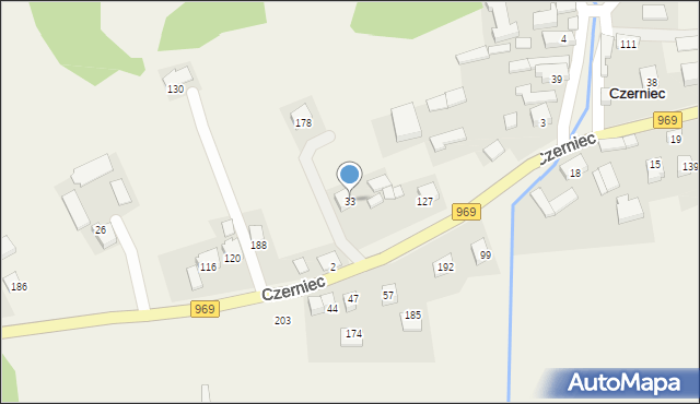 Czerniec, Czerniec, 33, mapa Czerniec