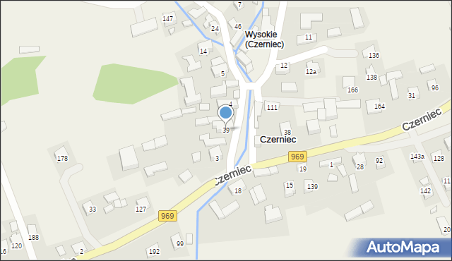 Czerniec, Czerniec, 39, mapa Czerniec