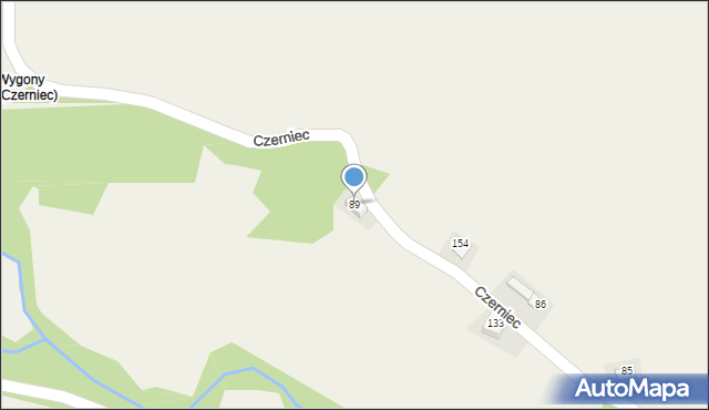 Czerniec, Czerniec, 89, mapa Czerniec