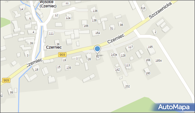 Czerniec, Czerniec, 92, mapa Czerniec