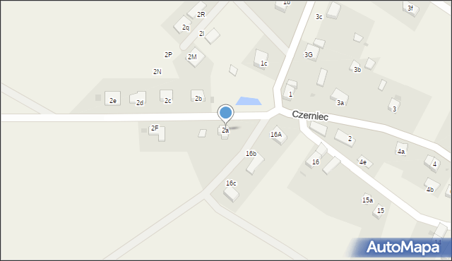 Czerniec, Czerniec, 2a, mapa Czerniec