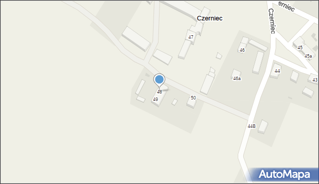 Czerniec, Czerniec, 48, mapa Czerniec