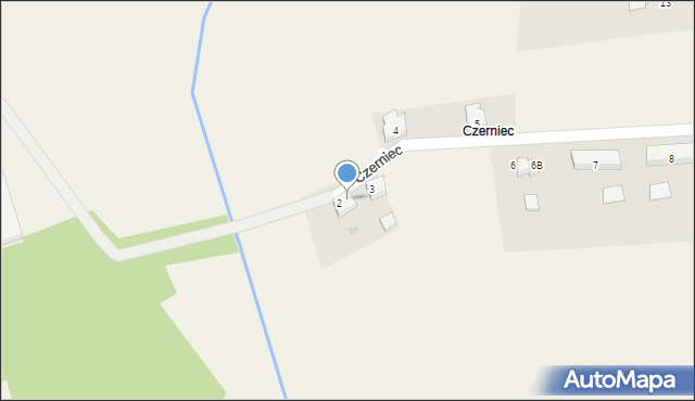 Czerniec, Czerniec, 2A, mapa Czerniec