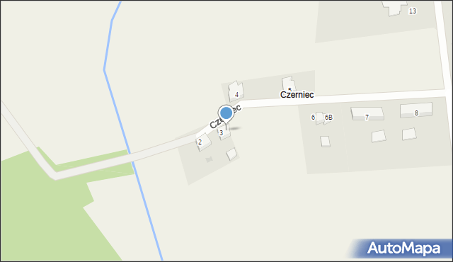 Czerniec, Czerniec, 3A, mapa Czerniec