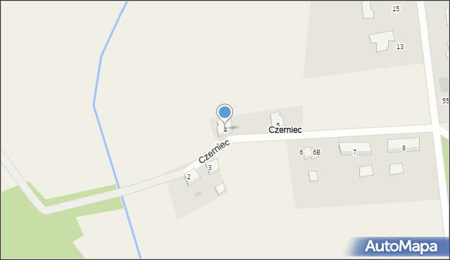 Czerniec, Czerniec, 4, mapa Czerniec