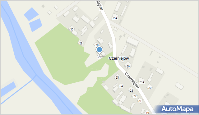 Czerniejów, Czerniejów, 27, mapa Czerniejów