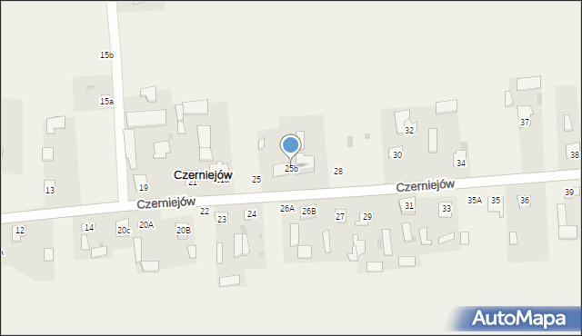 Czerniejów, Czerniejów, 25b, mapa Czerniejów